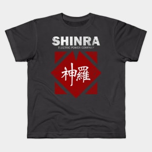 Shinra Electric Power Company Distressed T-Shirt - FF7 - Final Fantasy 7 - Shinra - Cloud Strife - Sephiroth - Soldier - Materia - Tifa Kids T-Shirt